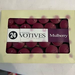 24 mulberry scented candles